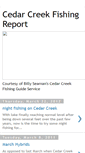 Mobile Screenshot of cedarcreekfishing.blogspot.com