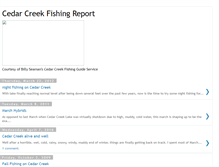 Tablet Screenshot of cedarcreekfishing.blogspot.com