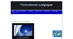 Desktop Screenshot of motivational-wallpaper.blogspot.com