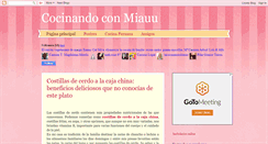 Desktop Screenshot of cocinandoconmunekita.blogspot.com