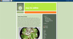 Desktop Screenshot of maybeedible.blogspot.com