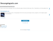 Tablet Screenshot of descargalogratiscom.blogspot.com