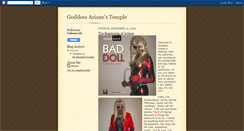 Desktop Screenshot of goddessarianestemple.blogspot.com