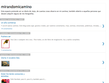 Tablet Screenshot of mirandomicamino.blogspot.com
