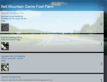 Tablet Screenshot of bellmtngamefowl.blogspot.com