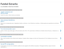Tablet Screenshot of futebolestranho.blogspot.com