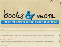 Tablet Screenshot of booksandmoreshop.blogspot.com