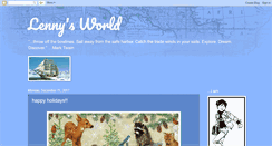 Desktop Screenshot of lennys-world.blogspot.com