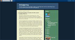Desktop Screenshot of mrgadget-guy.blogspot.com