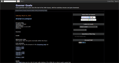 Desktop Screenshot of goonergoals.blogspot.com