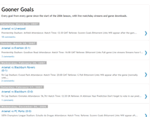 Tablet Screenshot of goonergoals.blogspot.com