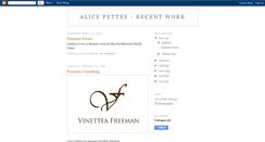 Desktop Screenshot of alicepettey-recentwork.blogspot.com