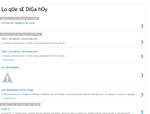 Tablet Screenshot of loquesedigahoy.blogspot.com