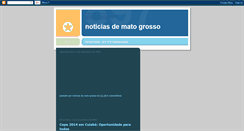 Desktop Screenshot of noticiasdematogrosso.blogspot.com