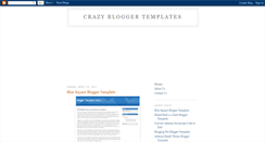 Desktop Screenshot of crazy-blogger-templates.blogspot.com