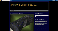 Desktop Screenshot of galerykambingetawa.blogspot.com