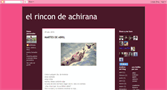 Desktop Screenshot of elrincondeachirana.blogspot.com