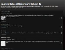 Tablet Screenshot of englishsubjectschool42.blogspot.com