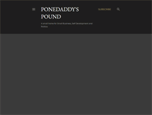 Tablet Screenshot of ponedaddyspound.blogspot.com