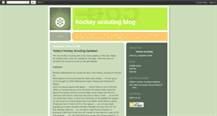 Desktop Screenshot of hockeyscouting.blogspot.com