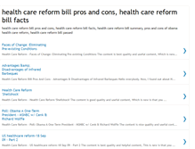 Tablet Screenshot of healthcarereformbillprosandcons.blogspot.com