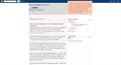 Desktop Screenshot of latinowebwatch.blogspot.com