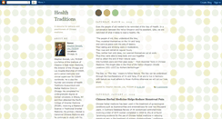 Desktop Screenshot of healthtraditions.blogspot.com