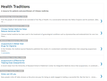 Tablet Screenshot of healthtraditions.blogspot.com