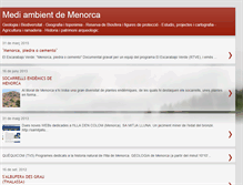 Tablet Screenshot of menorca-ambient.blogspot.com