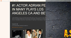 Desktop Screenshot of adrianpereiraactor.blogspot.com