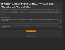 Tablet Screenshot of adrianpereiraactor.blogspot.com