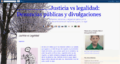 Desktop Screenshot of justiciavslegalidad.blogspot.com