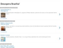 Tablet Screenshot of descoperabrazilia.blogspot.com