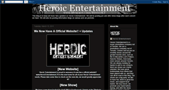 Desktop Screenshot of heroicentertainment.blogspot.com