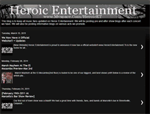 Tablet Screenshot of heroicentertainment.blogspot.com