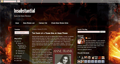 Desktop Screenshot of insubstanial.blogspot.com