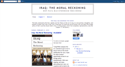 Desktop Screenshot of iraqthemoralreckoning.blogspot.com