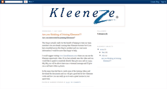 Desktop Screenshot of kleenezetraining.blogspot.com