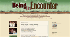 Desktop Screenshot of beinginencounter.blogspot.com