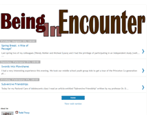 Tablet Screenshot of beinginencounter.blogspot.com