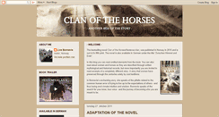 Desktop Screenshot of clanofthehorses.blogspot.com