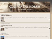 Tablet Screenshot of clanofthehorses.blogspot.com