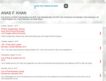 Tablet Screenshot of anasfkhan.blogspot.com