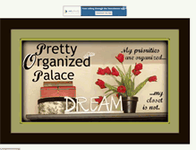 Tablet Screenshot of prettyorganizedpalace.blogspot.com