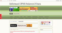 Desktop Screenshot of cpns-sulut.blogspot.com