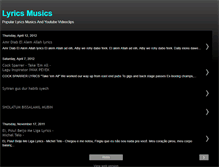 Tablet Screenshot of lyricsmusics4u.blogspot.com