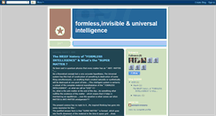 Desktop Screenshot of formlessintelligence.blogspot.com