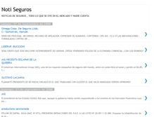 Tablet Screenshot of notiseguros.blogspot.com