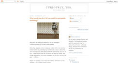 Desktop Screenshot of curiouslyyes.blogspot.com