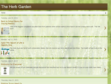 Tablet Screenshot of herbgardenblog.blogspot.com